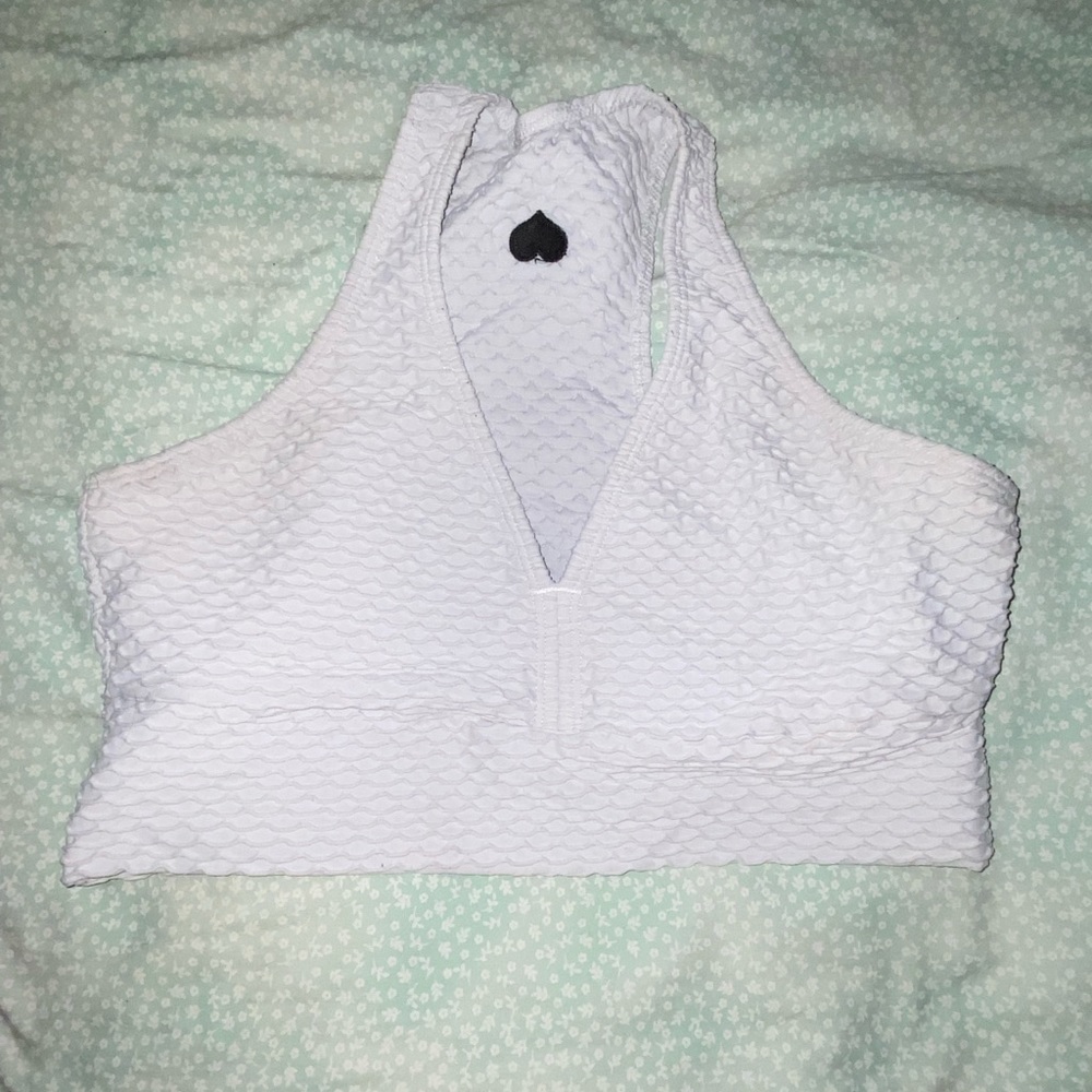 Booty By Brabants Curvy Croco bra, very light grey/white